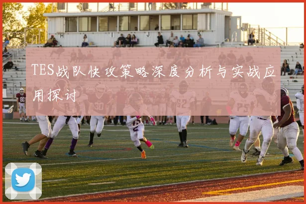 TES战队快攻策略深度分析与实战应用探讨